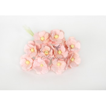 Цветы вишни Розово-персиковые светлые, 124