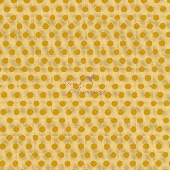 Tilda Medium dots Flaxen Yellow