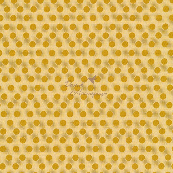 Tilda Medium dots Flaxen Yellow
